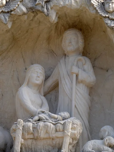 耶稣基督诞生 玛丽在 Klenovnik 克罗地亚的方式出生 — 图库照片