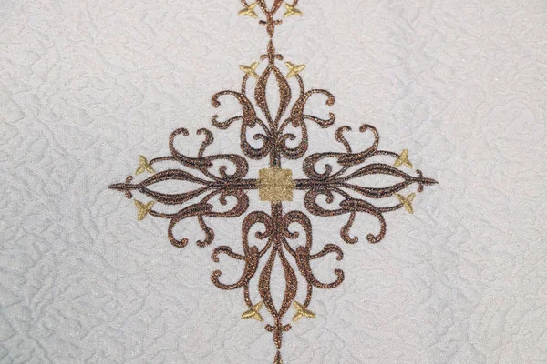 Cross Detail Church Vestment Made Sisters Charity Saint Vincent Paul — Stock Photo, Image