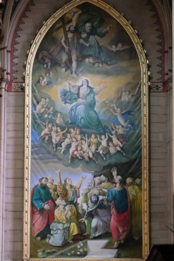 Mihrabını Zagreb Katedrali Mary varsayım adanmış Kutsal Bakire Meryem Varsayım 