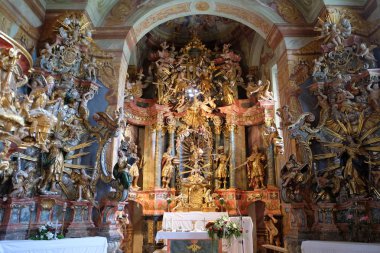 Barok kilise Our Lady kar Belec, Hırvatistan 
