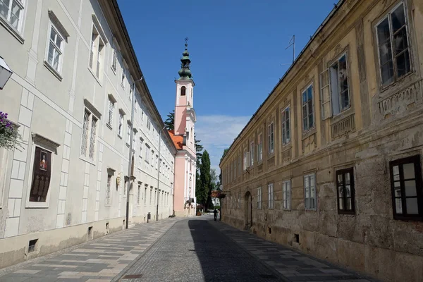 Iglesia Del Monasterio Las Monjas Ursulinas Dedicada Nacimiento Jesús Varazdin —  Fotos de Stock