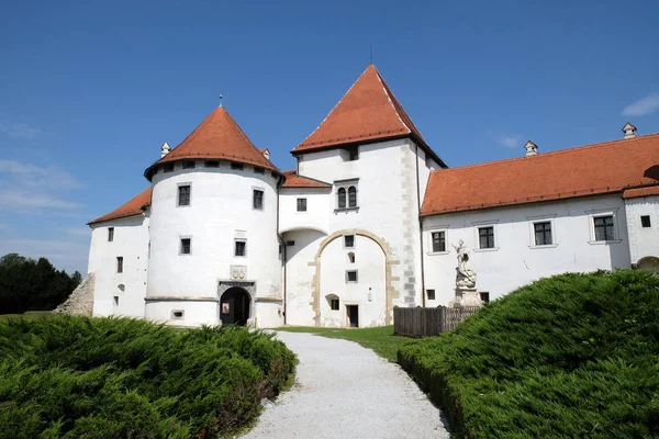 Varazdin Slott Gamla Stan Ursprungligen Byggd 1200 Talet Varaždin Kroatien — Stockfoto