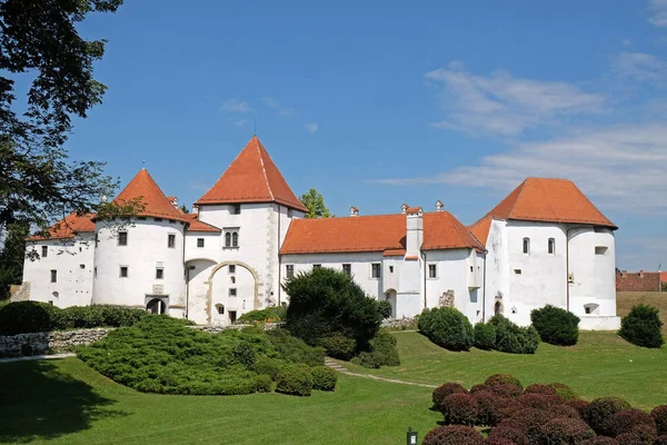 Varazdin Slott Gamla Stan Ursprungligen Byggd 1200 Talet Varaždin Kroatien — Stockfoto