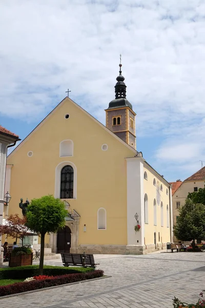 Saint John Baptist Church Varazdin Kroatië — Stockfoto