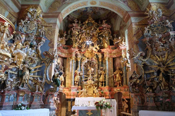 Barokowy Kościół Matki Bożej Śnieżnej Belec Chorwacja — Zdjęcie stockowe