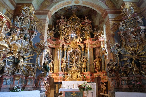 Barock Kyrkan Our Lady Snön Belec Kroatien — Stockfoto