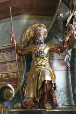 Belec, Hırvatistan kar Our Lady kilise içinde minber üzerinde eski ahit Peygamber