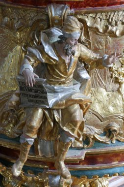 Minber kar Belec, Hırvatistan Our Lady kilise içinde tarih İşaya Peygamber