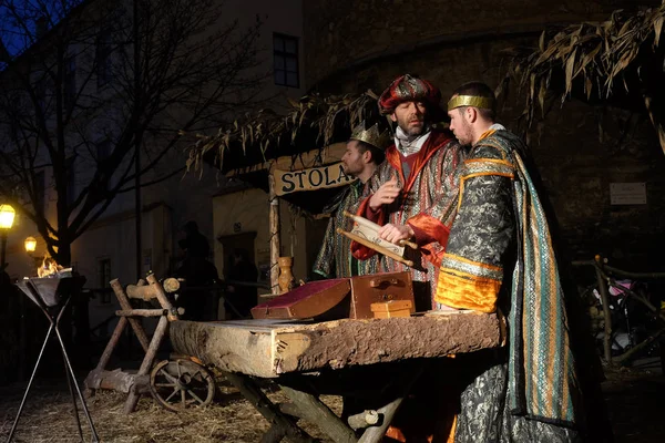 Dini Ruhu Içinde Zagreb Advent Özellikle Nerede Topluluk Cenacolo Canlı — Stok fotoğraf