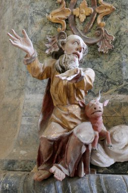 Aziz Luka İncili, minber kilise St. Wolfgang Vukovoj, Hırvatistan 