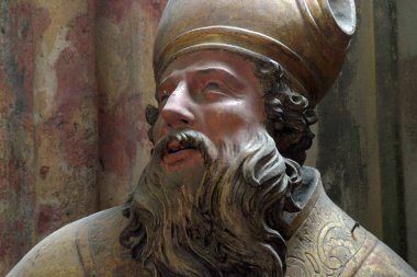 Hippo Saint Augustine heykel Lepoglava, Hırvatistan Immaculate Conception Kilisesi 