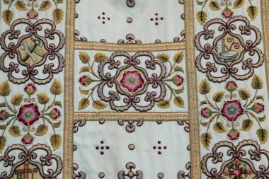 Detail of church vestments clipart