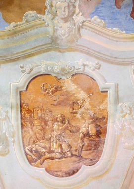 Saint George Purga Lepoglavska, Hırvatistan kilisede fresco 