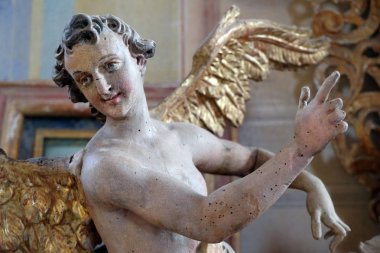 Melek heykeli kilise Saint George Purga Lepoglavska, Hırvatistan
