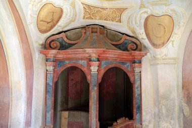 Günah çıkarma odasında Şapel Saint George Purga Lepoglavska, Hırvatistan