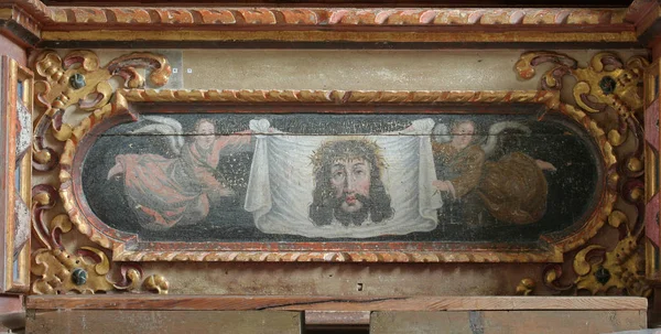 Velo Della Pala Altare Veronica Sull Altare Maggiore Nella Cappella — Foto Stock