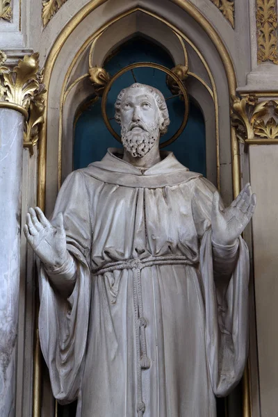 São Francisco Altar São José Catedral Zagreb Dedicado Assunção Maria — Fotografia de Stock