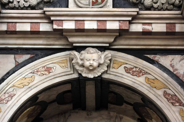 Anjo Altar Última Ceia Catedral Zagreb Dedicado Assunção Maria — Fotografia de Stock