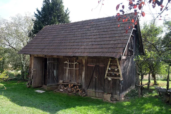 Сельский Дом Деревне Вуковой Хорватия — стоковое фото
