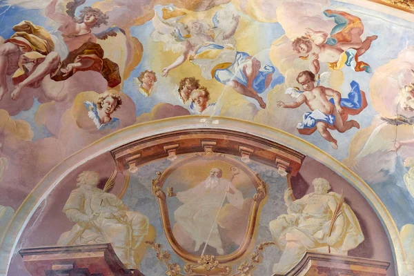 Fresco Capela São Jorge Purga Lepoglavska Croácia — Fotografia de Stock