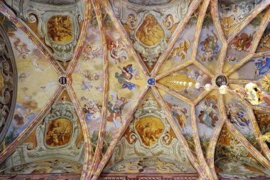 Tavan fresk Lepoglava, Hırvatistan Immaculate Conception Kilisesi 