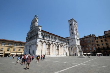 San Michele Foro kilise Lucca, İtalya, üzerinde 03 Haziran 2017.