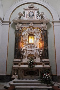 Meryem Ana, sunak Basilica San Frediano, Lucca, Toskana, İtalya 
