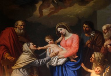 Saint Anna Stefano Tofanelli, Basilica of Saint Frediano, Lucca, Toskana, İtalya tarafından çocuk çok sever. 