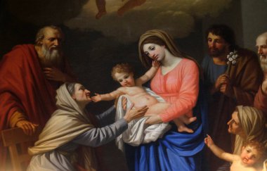 Saint Anna Stefano Tofanelli, Basilica of Saint Frediano, Lucca, Toskana, İtalya tarafından çocuk çok sever.