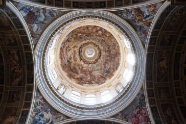 Saint Andrew Mantua, İtalya bazilikanın fresklerle kubbe