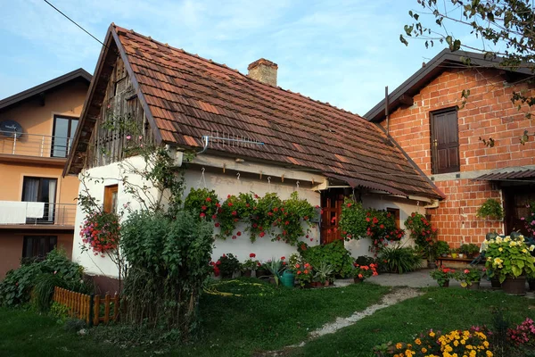 美丽的农村房子在村庄肃清运动 Lepoglavska 克罗地亚 — 图库照片