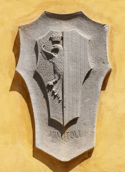 Coat Arms Family Minutoli Lucca Tuscany Italy — Stock Photo, Image