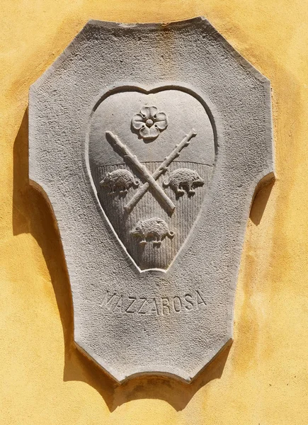 Wappen Der Familie Mazzarosa Lucca Toskana Italien — Stockfoto