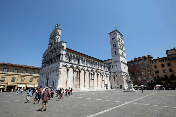 Chiesa San Michele Foro Lucca Italia Giugno 2017 — Foto Stock