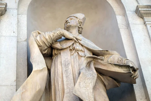 Sint Donatus Gevel Van Santi Paolino Donato Kerk Lucca Toscane — Stockfoto