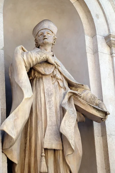 Szent Donát Homlokzaton Santi Paolino Donato Templom Lucca Toszkána Olaszország — Stock Fotó