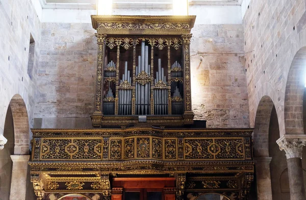 Organ Basilica San Frediano Lucca Toskana Talya — Stok fotoğraf