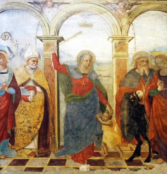 Şapel Madonna Kurtarma Sunak Giuliano Pisa Basilica Saint Frediano Lucca — Stok fotoğraf