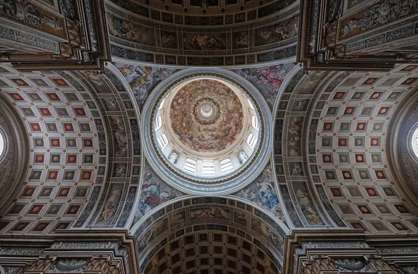 Fresco Koepel Van Basiliek Van Sint Andreas Mantova Italië — Stockfoto