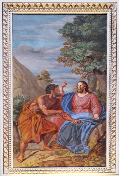 Fresko Der Basilika Von Saint Andrew Mantua Italien — Stockfoto