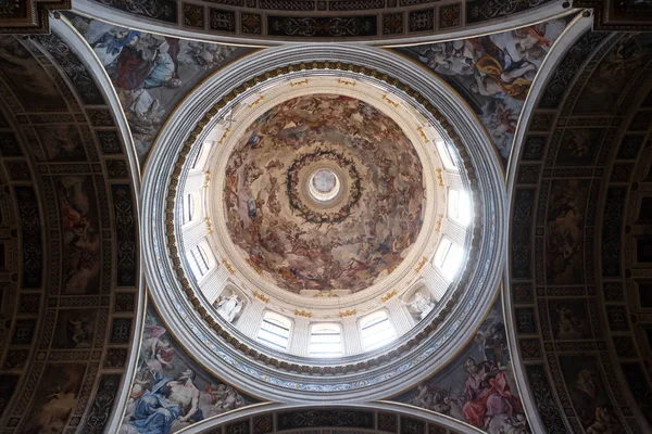 Frescoed Dome Basilica Saint Andrew Mantua Italy — Stock Photo, Image