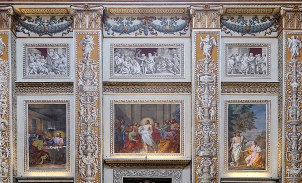 Interior Basílica Santo André Mântua Itália — Fotografia de Stock