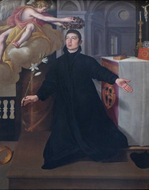 Saint Aloysius Gonzaga, mihrabını Mantua Katedrali, Saint Peter, Mantua, İtalya için adanmış.