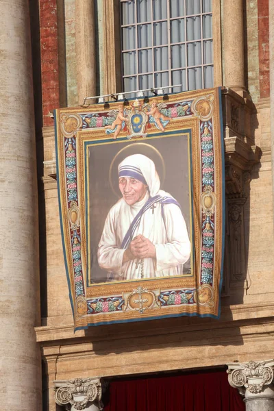 Peters Basilica Vatican City Canonization Mother Teresa Rome Italy September — Stock Photo, Image