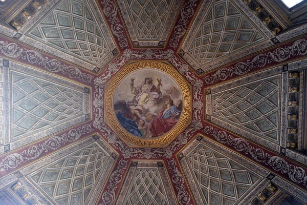Fresco Schilderij Het Plafond Van Koepel Van Cappella Del Santissimo — Stockfoto