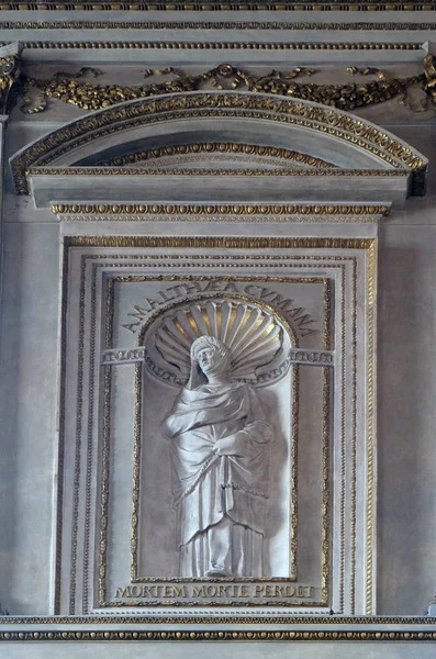 Amalthea Cumana Statue Mantua Cathedral Dedicated Saint Peter Mantua Italy — Stock Photo, Image