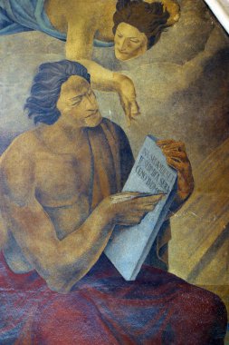 Peygamber Daniel, fresk Zagreb, Hırvatistan St. Mark Kilisesi 