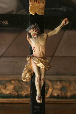 Kalenin Klenovnik, Hırvatistan Chapel sunak üzerinde çapraz 
