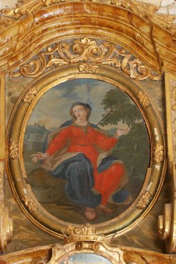 Acılarını Our Lady, Klenovnik, Hırvatistan kale kilisede mihrabını