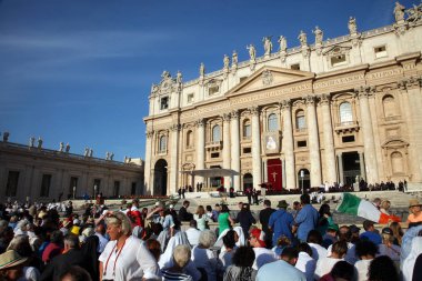 St. Peters Basilica in Vatican City, canonization of Mother Teresa in Rome, Italy on September 05, 2016. clipart